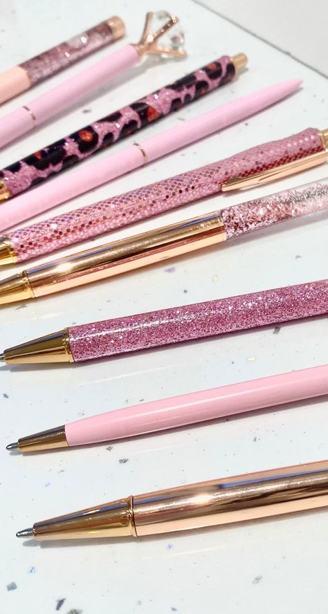 Pink Pen Gift Set Pink Journaling, Pink Pen, Pen Journal, Fancy Pens, Pink Pens, Pen Set Gift, Luxury Pens, For Journal, Cute Pens