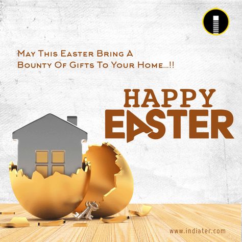 Easter Real Estate, Luxury Easter Eggs, Easter Poster Design, Luxury Easter, Easter Flyers, Templates Facebook, Happy Easter Sunday, Happy Easter Banner, Promo Flyer