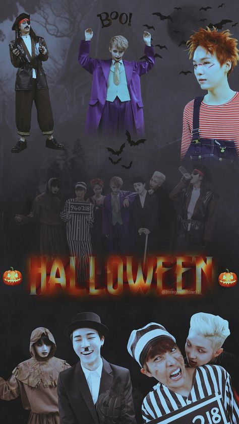 Bts Halloween Wallpaper, Kpop Halloween, Kim Jaewook, Bts Halloween, Bts Happy Birthday, Bts Purple, Halloween Wallpaper Backgrounds, Halloween Pics, Wallpaper For Ipad Aesthetic