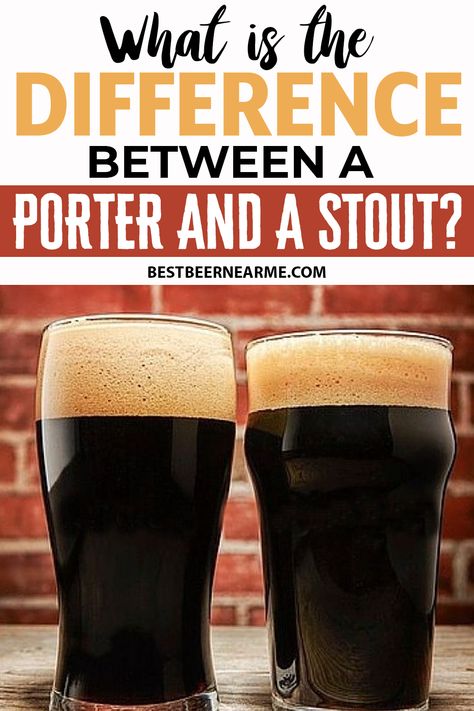 What the heck is the difference Porter Beer vs. Stout? To answer this question properly we need to dive into a bit of history. Making Mead, Beer Artwork, Porter Beer, How To Make Mead, Craft Beer Recipes, Beer Brewing Recipes, Canadian Beer, Beer Guide, Bar Stuff