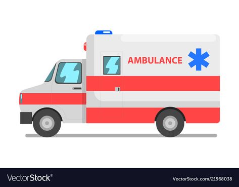 Ambulance Illustration, Ambulance Pictures, Medical Vector, Alphabet Sounds, Blog Graphics, Medical Logo, Cute Clipart, Emergency Vehicles, Button Art