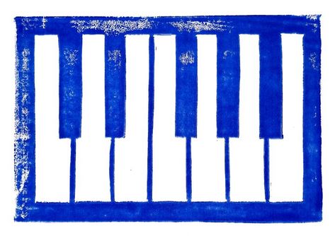 Piano Keys (Block Print) - Ian Margolycz Piano Illustration, Chop Chop, Relief Print, Piano Keys, Wall Color, Wall Colors, Living Dining Room, Block Print, Buy Art