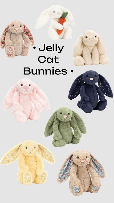 Jelly Cat Bunnies 🐰💕 Jelly Cat, Jellycat Stuffed Animals, Holiday List, Gift List, Animal Pillows, Christmas Wishlist, Christmas List, Pets Cats, Jelly