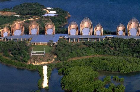 Jean-Marie Tjibaou Cultural Centre  Completed: 1998  Architect: Renzo Piano Tjibaou Cultural Centre, Jean-marie Tjibaou Cultural Centre, Renzo Piano, Cultural Centre, Architecture Poster, Cultural Architecture, Cultural Center, New Caledonia, South Pacific