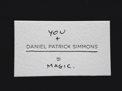 16 Striking Business Card Trends of 2024 (+ 50 Examples) | Looka Handwritten Business Cards, Business Cards Aesthetic, Handwritten Cards, Clever Business Cards, Unique Business Cards Design, Daniel Patrick, Buisness Cards, Business Cards Layout, Graphic Design Business Card