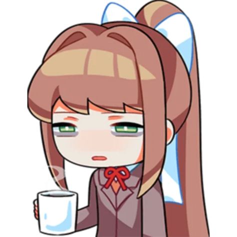 Sticker Maker - DDLC Monika Ddlc, Sticker Line, Emoji Stickers, Sticker Maker, Funny Doodles, Doki Doki, Literature Club, Anime Stickers, Cool Stickers