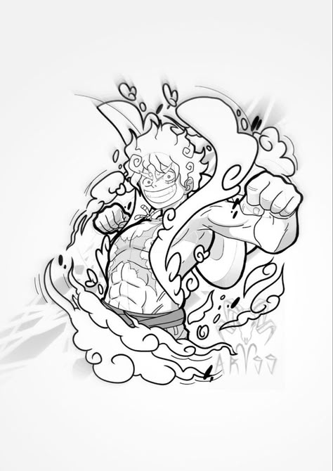 Luffy Gear 5 em 2022 | Tatuagens de anime, Desenho pikachu, Tatuagem do naruto Luffy Gear 5 Tattoo Ideas, Luffy One Piece Tattoo Design, Luffy Tattoo One Piece, Luffy Drawing Sketch, Luffy Tattoo Design, One Piece Luffy Tattoo, Luffy Gear 5 Drawing, Gear 5 Tattoo, Luffy Tattoo Ideas