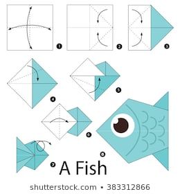 Origami Návody, Origami Penguin, Easy Origami Flower, Origami Step By Step, Tutorial Origami, Kids Origami, Origami Fish, Origami And Kirigami, Origami Patterns