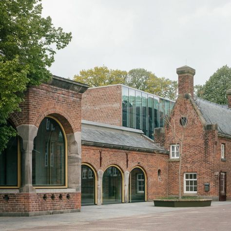 Adaptive Reuse, Timberlands, Arched Windows, Brick Building, Exhibition Space, Brickwork, Site Plan, Design Museum, Town Hall