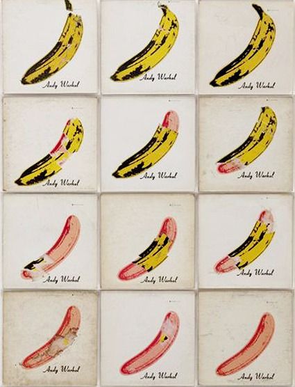 Warhol: Bananas (based on Velvet Underground record cover) Andy Warhol Banana, Platinum Wigs, The Velvet Underground & Nico, Warhol Pop Art, Art Andy Warhol, Banana Sticker, Andy Warhol Pop Art, Andy Warhol Art, Warhol Art