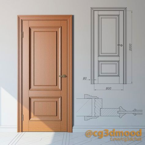 Interior Doors Classic, Door Design Modern Entrance, Wood Door Design Modern, Modern Classic Door, Wood Door Design, Modern Entrance, Doors Interior Modern, Wooden Doors Interior, Classic Doors