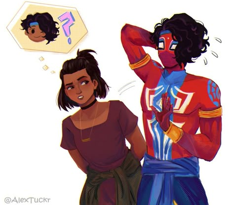 Pav X Gayatri, Pavitr Prabhakar And Gayatri, Gayatri Spiderman, Gayatri Fanart, Pavitr And Gayatri, Pavitr Prabhakar Fanart, Spider Man Pavitr Prabhakar, Spider Man Pavitr, Spiderverse Fanart