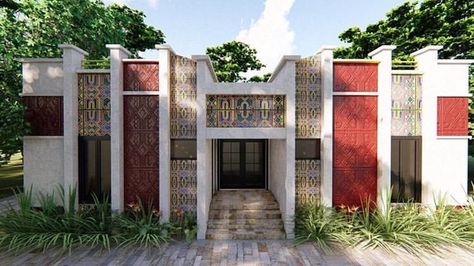 Afrocentric Architecture, Elf Architecture, West African Architecture, Fantasy Mansion, Mansa Musa, African Civilization, African Buildings, Africa House, Queen Character