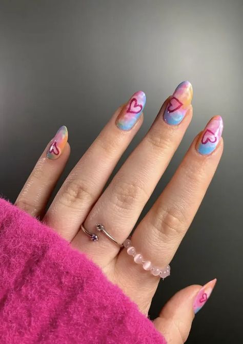 Lover Nail Ideas Taylor Swift, Taylor Swift Inspired Acrylic Nails, Taylor Lover Nails, Lover Inspired Nails Taylor Swift, Lover Themed Nails, Lover Era Nail Ideas, Taylor Swift Nail Ideas Lover, Nail Designs Taylor Swift, Taylor Swift Lover Era Nails