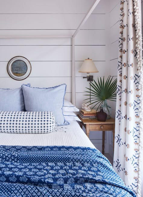 This Former Rental Is Now a Florida Getaway Packed With Personality | Southern Living Coastal Primary Bedroom, Beach House Interior Ideas, Tranquil House, Bedrooms Neutral, White Bed Skirt, Neutral Textures, Master Addition, Timeless Bedroom, White Bedspreads