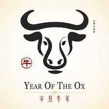 Ox Art, Chinese New Year Card, New Year Art, Royalty Free Video, Drawing Projects, Happy Chinese New Year, New Year Card, Sumi E, Free Vector Graphics