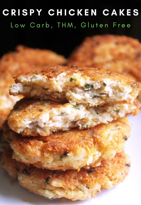 Chicken Cakes, Chicken Cake, Chicken Patties, Best Chicken Recipes, Canned Chicken, Crispy Chicken, Keto Recipes Easy, Finger Food, Keto Diet Recipes