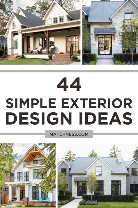 When it comes to exterior design, it is just a few people who really take concern about it. Whereas without you realize it, your exterior design can be a focal point since it will be people’s first impression of your occupancy. #exteriordesign #simpleexteriordesignideas Exterior House Accent Ideas, Timeless House Colors Exterior, Front Exterior House Design, Stucco And Siding Exterior Combination, Modernize Exterior Of Home, Exterior House Paint Colors 2024, 2024 Home Exterior Trends, 2024 House Exterior, New Home Exterior Ideas