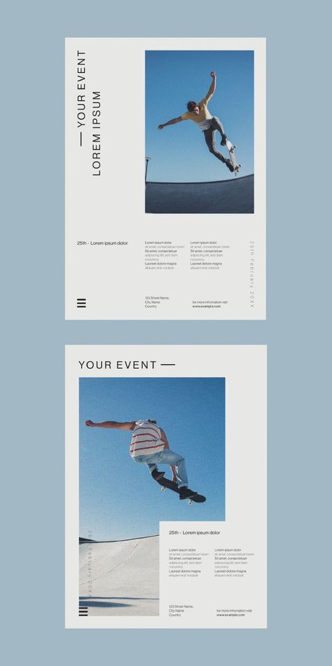 Minimalist Poster Template for Adobe Illustrator Minimal Poster Design Minimalist, Minimalist Poster Template, Ads Typography, 2025 Poster, Corporate Aesthetic, Photo Poster Design, Capcut Ideas, Event Poster Template, Cafe Menu Design