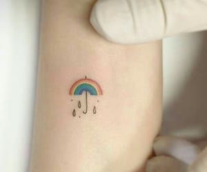 Rain And Rainbow, Rain Tattoo, Rainbow Tattoo, Aesthetic Rain, Rainbow Tattoos, Tattoo Minimal, O Tattoo, Tattoo Collection, Rainbow Rain