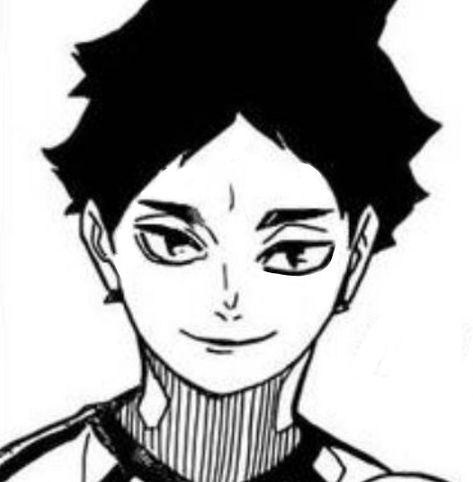 Akaashi Keiji, Manga Icon, Black And White, Anime, Hair, White, Black