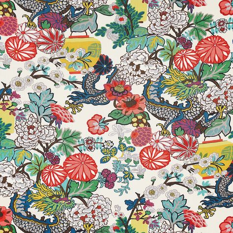 CHIANG MAI DRAGON Dragon Fabric, Schumacher Chiang Mai Dragon, Modern Chinoiserie, Alabaster Color, Chiang Mai Dragon, Sunbrella Pillows, Chinoiserie Pattern, Chinoiserie Motifs, Green Pillow Covers