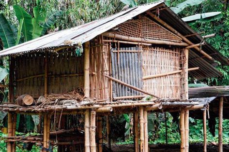 Assam floods:Bamboo houses helping a village survive Assam Architecture, Bamboo Houses, Bamboo House Design, Sustainable Environment, Bamboo House, Bamboo Crafts, Wooden House, Traditional House, The Worst