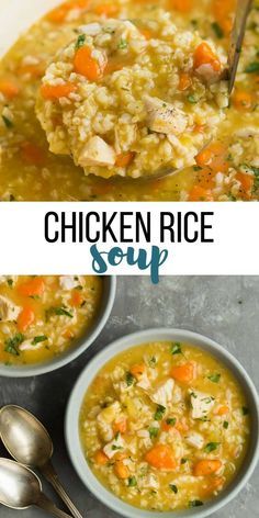 Slow Cooker Kip, Healthy Soup Recipe, Wallpaper Food, Chicken Crockpot Recipes Easy, Chicken Rice Soup, Chicken And Brown Rice, Easy Crockpot Chicken, Diner Recept, Chicken And Rice