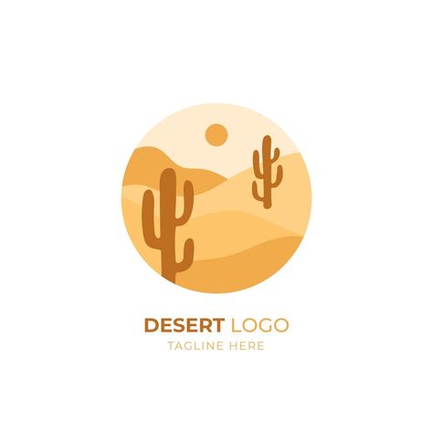 Desert Logo Design Ideas, Desert Selfie, Desert Logo Design, Desert Logo, Desert Crafts, Desert Inspo, Hacker Logo, Chinese Cafe, Oasis Logo