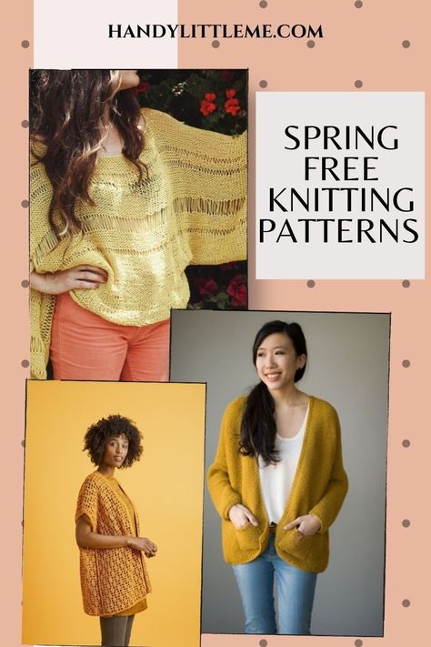 Spring Free Knitting Patterns. Take a look through these free knitting patterns form Lion Brand Yarns and see what you can cast on next! #knitting #womensknits #springknits #lionbrandpatterns #freepatterns Lion Brand Patterns, Ladies Knitting Patterns, Pattern Weights, Spring Knits, Free Knitting Patterns, Spring Weather, Lion Brand Yarn, Lion Brand, Knitted Shawls