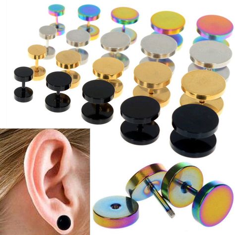 Mens Earrings Studs, Eyebrow Ring, Titanium Earrings, Body Jewelry Piercing, Tunnels And Plugs, Circle Earrings Studs, Ear Gauges, Gauges Plugs, Circle Studs