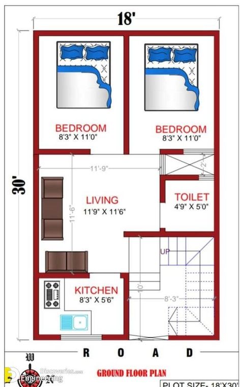 41+ Elegant Home Plan Design Ideas - Engineering Discoveries Mini House Plans, 20x30 House Plans, 20x40 House Plans, 30x40 House Plans, Chitrangada Singh, Galleries Architecture, 2bhk House Plan, House Plans With Photos, Indian House Plans