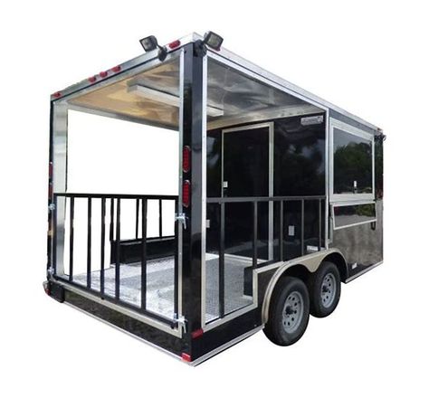 food trucks for sale near me - Bing - Shopping Converted Cargo Trailer, Enclosed Kitchen, Roll Out Awning, Mobile Shop Design, Mobile Cafe, Food Event, Catering Trailer, Enclosed Trailer, Food Truck For Sale