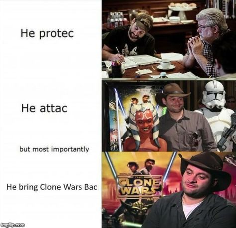 Dave Filoni, Prequel Memes, Funny Star Wars, Star Wars Jokes, High Ground, Star Wars The Clone Wars, Star Wars Clone, Bad Batch, Ahsoka Tano