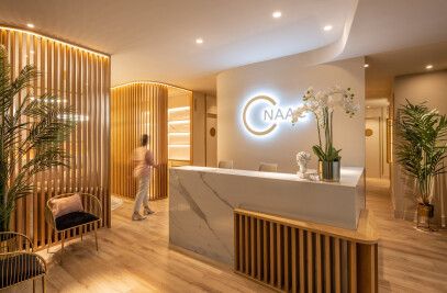 Beauty | Naac Clinic Clinic Interior Design Doctors, Beauty Clinic Design, Wellness Collective, Clinic Interior, Sustainable Building Materials, Cosmetic Clinic, Clinic Interior Design, Implant Dentistry, Aesthetic Clinic