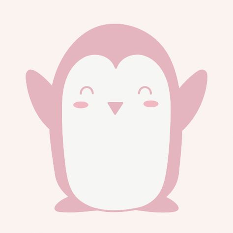 Pink Penguin Icon, April Magick, Penguin Icon, Pink Penguin, Penguin Logo, Phone Layouts, Pink Stuff, Pink Phone, Phone Stuff