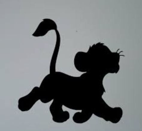 Simba Silhouette, King Silhouette, Silhouettes Disney, Silhouette Lion, Simba Lion King, Lion King Theme, Baby Simba, Lion King Party, King Picture