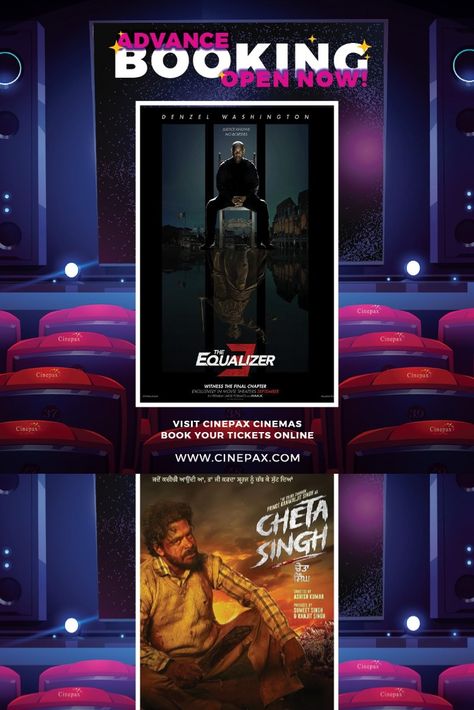 Advance Booking is Open Now for Cheta Singh and The Equalizer 3. Book your tickets Now 📢📢. For bookings and movie schedules, contact Cinepax Giga Mall at 0512725546 Watch your favorite movie at the Cinepax located on the Second Floor. #gigamall #gigagroup #shoppingmall #shopping #cinepax #cinepaxgigamall #moviegigamall #cinemagigamall #weekendeelease #nowshowing #ChristopherNolan #Oppenheimer #entertainmenet #WTCPAK Equalizer 3, Movie Schedule, The Equalizer, Christopher Nolan, Denzel Washington, Favorite Movie, Equalizer, Online Tickets, World Trade