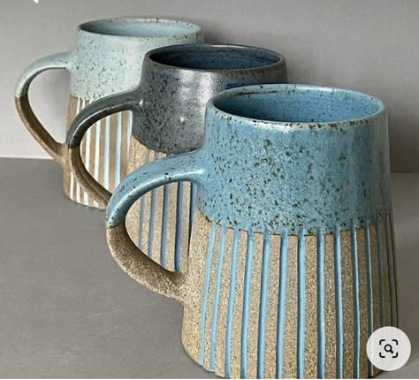 Cool Glaze Ideas, Wood And Ceramic Art, Hand Thrown Mug, Ceramic Project Ideas, Ceramics Pottery Mugs, Oxfordshire England, Pottery Lessons, Ceramics Pottery Vase, Pottery Patterns