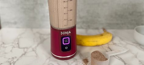 Ninja Blast Recipes, Protein Shake Recipe, Coffee Protein Shake, Easy Coffee, Protein Shake Recipes, Portable Blender, Chocolate Protein Powder, Protein Shake, Chocolate Protein