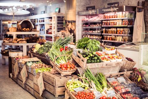 Brunch London, Café Design, Vegetable Shop, Grocery Store Design, Organic Market, Fruit Shop, Market Garden, Shop Front Signage, Fresh Market