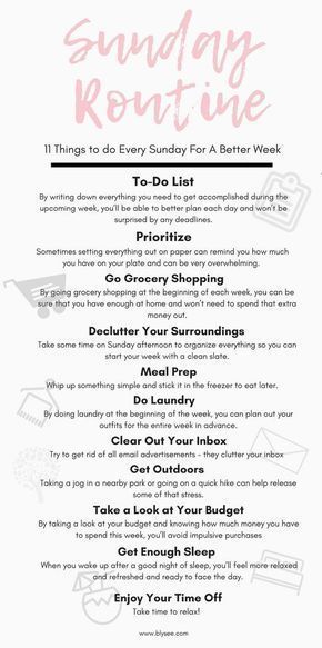 Sunday Routine, Get My Life Together, Good Week, Time Management Tips, Self Care Activities, Management Tips, Life Organization, Self Care Routine, Erin Condren