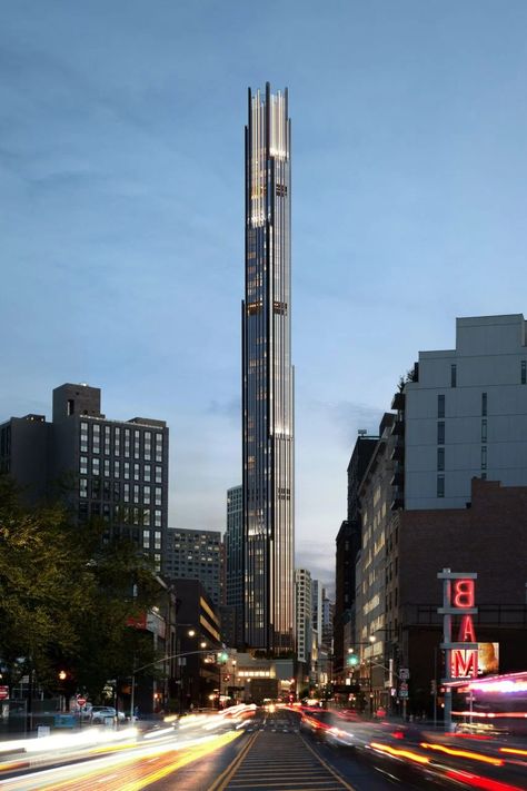 SHoP Architects' supertall Brooklyn Tower tops out in New York Residential Entrance, European White Oak Floors, Shop Architects, Construction Images, New York Architecture, Banks Building, Skyscraper Architecture, Landmark Buildings, Fleet Street