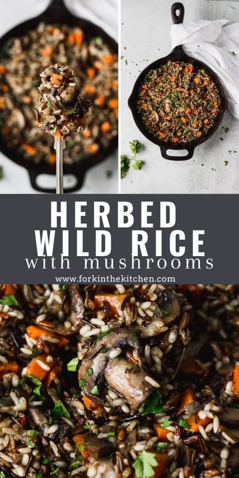 Wild Rice Mushroom Pilaf, Wild Rice Thanksgiving Side, White And Wild Rice Recipes, Salmon With Wild Rice, Wild Rice Mix Recipes, Leftover Wild Rice Recipes, Wild Rice Seasoning Recipe, Wild Rice Recipes Side Dishes, Wild Rice With Mushrooms