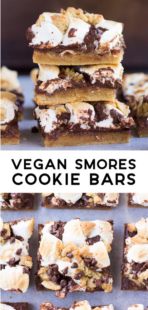 This Vegan Recipes was amazing! | Vegan Meals | Vegan Recipes Easy | Vegan | Vegan Recipes | Vegan Ideas | Vegan Dinner | Vegan Breakfast | Vegan Meal prep Easy Vegetarian Desserts, Vegan Recipes With Marshmallows, Vegan Smores Dessert, Healthy Dessert Recipes Vegan, Vegan Fourth Of July Desserts, Vegan Smores Bars, Vegan Bars Dessert, Vegan Desserts For A Crowd, Vegan 4th Of July Desserts