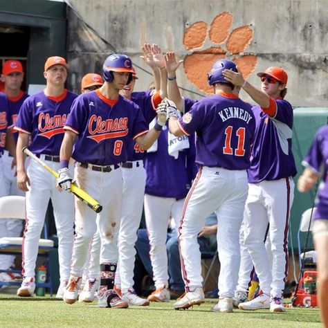 Clemson Baseball 2014 Clemson Baseball, Fantasy Baseball, College Baseball, Clemson Tigers, Sports Photography, Baseball Jacket, Baseball Jersey, Baseball Jerseys, Orange And Purple