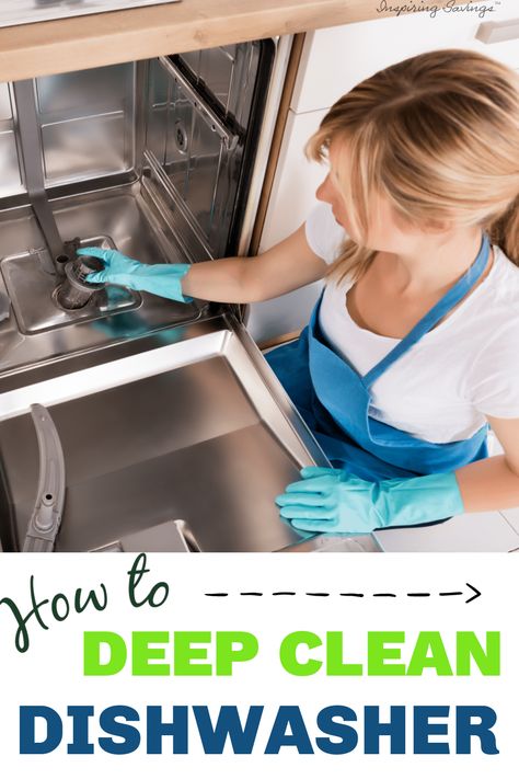 Clean Your Dishwasher, Cleaning Hacks Bedroom, Samsung Dishwasher, Cleaning Dishwasher, Cleaning Your Dishwasher, Greasy Food, Clean Kitchen Cabinets, Clean Eating For Beginners, Homemade Cleaning