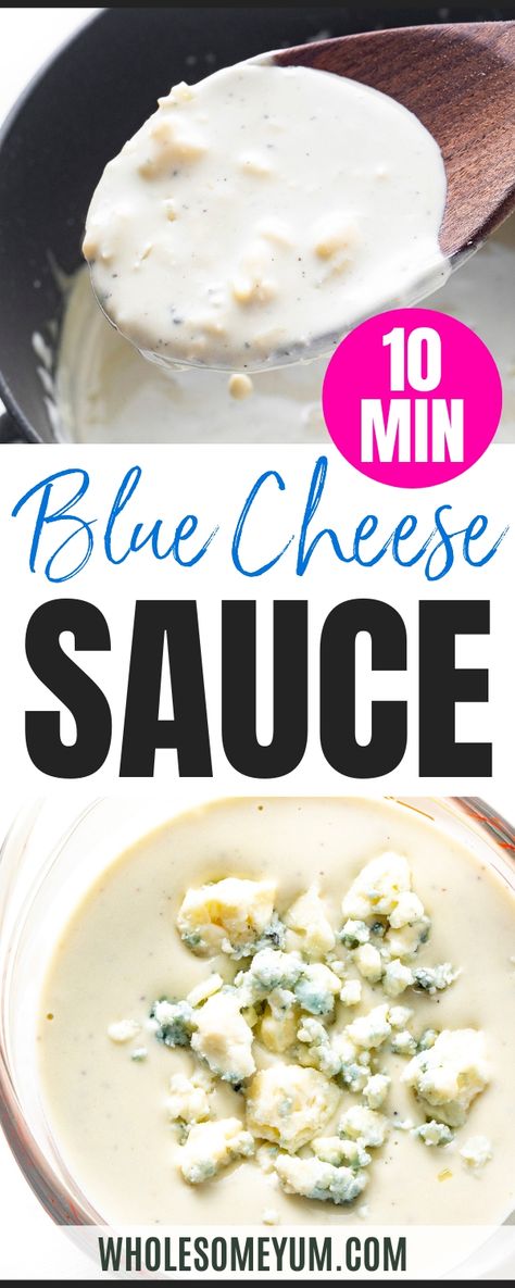 This rich blue cheese sauce for steak is creamy, tangy, and perfect for drizzling over your favorite cut of beef. Ready in just 10 minutes! Blue Cheese Sauce For Steak, Cheese Steak Sauce, Blue Cheese Steak Sauce, Cheese Sauce For Steak, Blue Cheese Steak, Pan Seared Filet, Italian Spinach, Ricotta Dumplings, Sauce For Steak