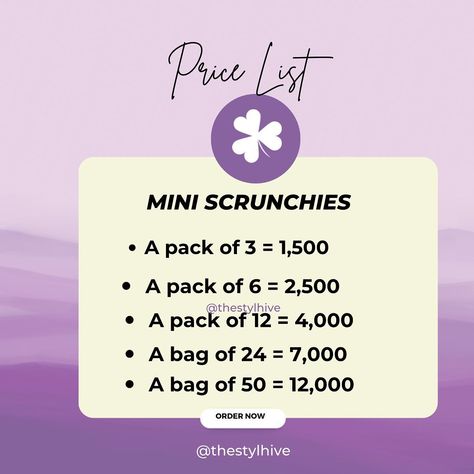 Here’s a price list of all our available scrunchie sizes. Mini, Medium & Large Happy Shopping in advance 🥰🥰 . . #scrunchiesforsale #scrunchiestyle #scrunchiefashion#hairaccessories#fashionablehairaccessories Scrunchie Sizes, Diy Hair Scrunchies, Scrunchie Styles, Hair Scrunchies, Diy Hair, Scrunchie Hairstyles, Price List, Diy Hairstyles, Scrunchies