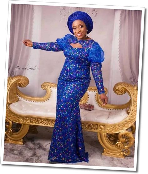 Lace Gown Styles Aso Ebi, Nigerian Lace Dress, Nigerian Lace Styles Dress, African Party Dresses, Nigerian Lace Styles, African Lace Styles, Long African Dresses, Lace Gown Styles, Lace Dress Styles